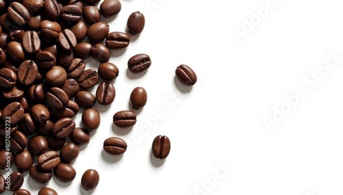 coffee beans on a white background