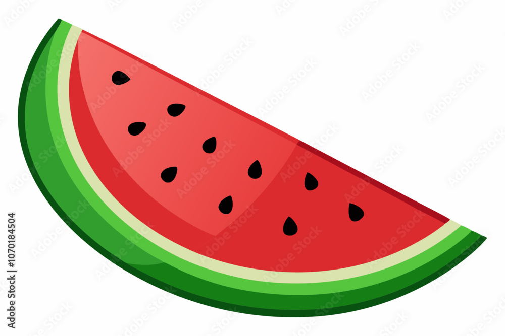 Watermelon slice isolated on a white background Watermelon slice isolated on a white background