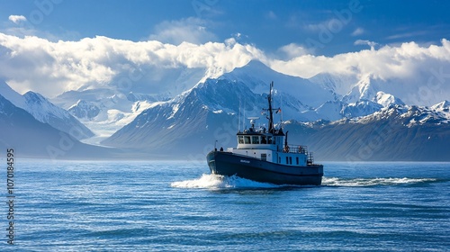 Boat Trip in Alaska: Breathtaking Mountain Scenery