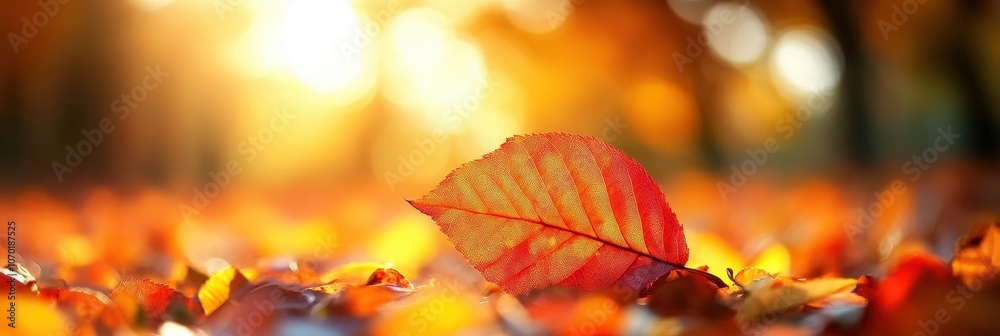 Autumn Leaves in Beautiful Orange and Golden Hues Autumn Leaves in Beautiful Orange and Golden Hues