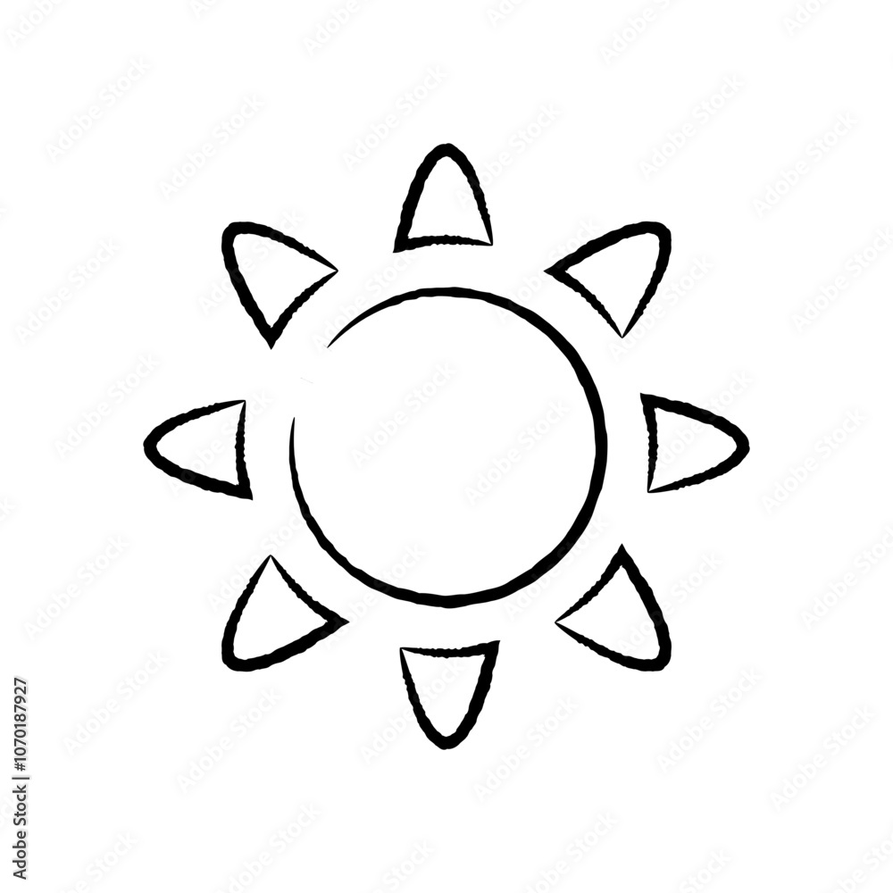 Outdoor Beach Icon - sun