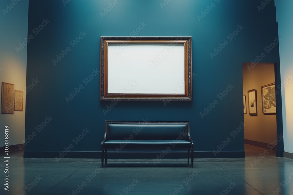 blank frame in museum blank frame in museum