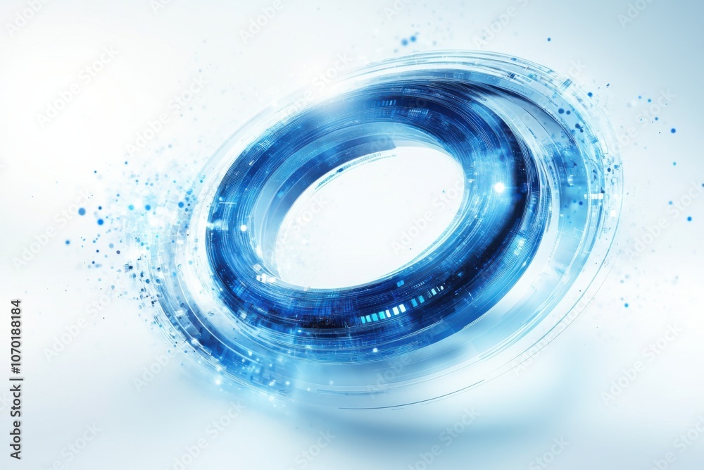 futuristic tech blue circle with white background futuristic tech blue circle with white background