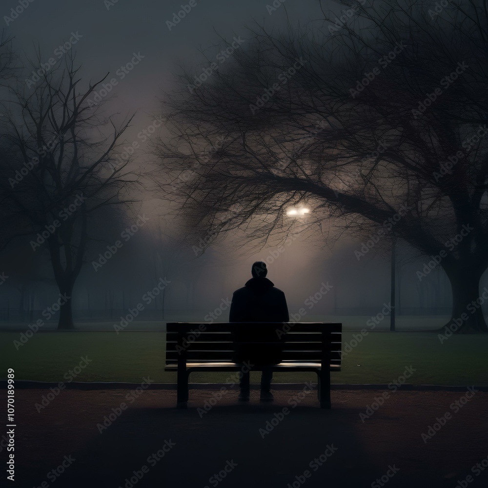 silhouette of a person sitting on a bench silhouette of a person sitting on a bench