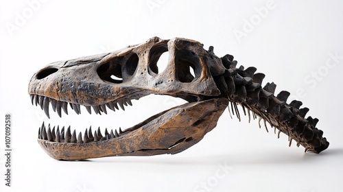 Dinosaur Skull Fossil: Prehistoric Predator Remains - Tyrannosaurus Rex