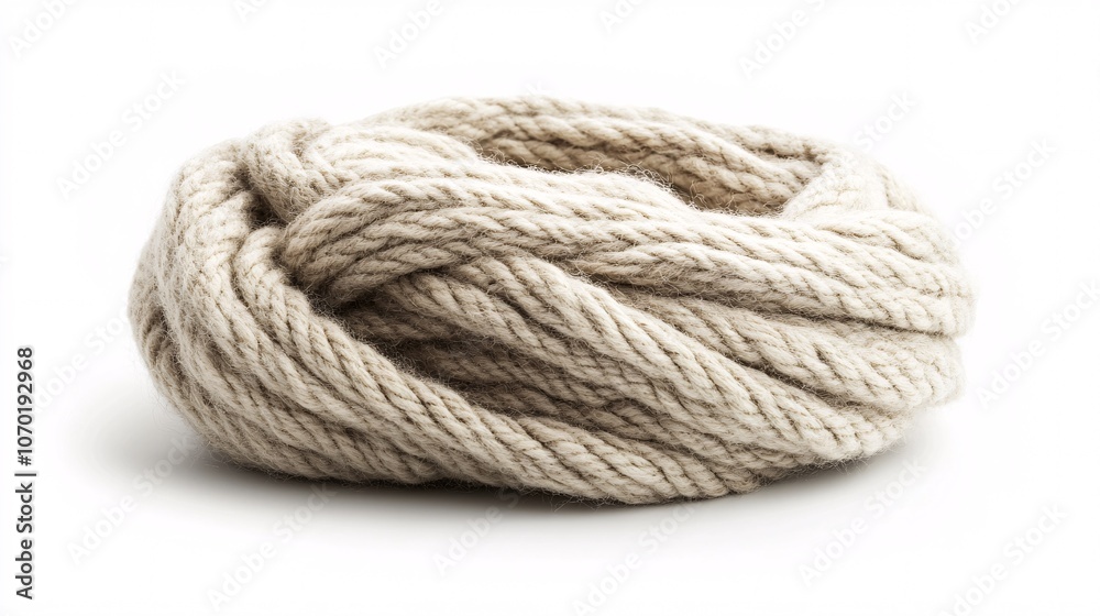 Beige Yarn Ball: Cozy Fiber Art for Knitting and Crochet Beige Yarn Ball: Cozy Fiber Art for Knitting and Crochet