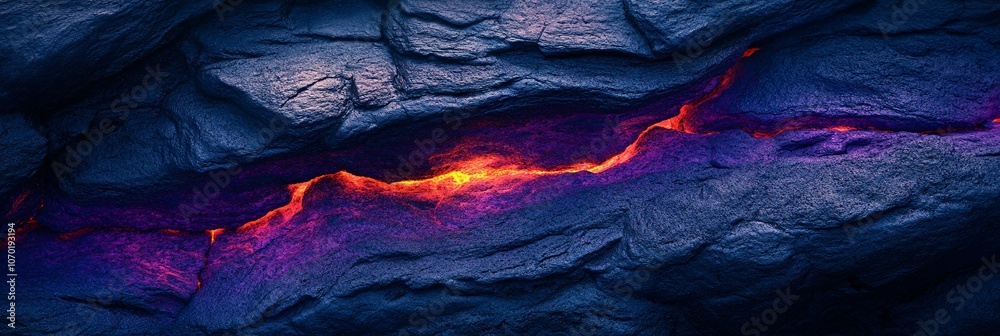 Obraz premium Dynamic Lava Flow Inspired Textures with Intense Fiery Patterns in Abstract Generative AI Art, Ideal for Creative Design and Backgrounds 