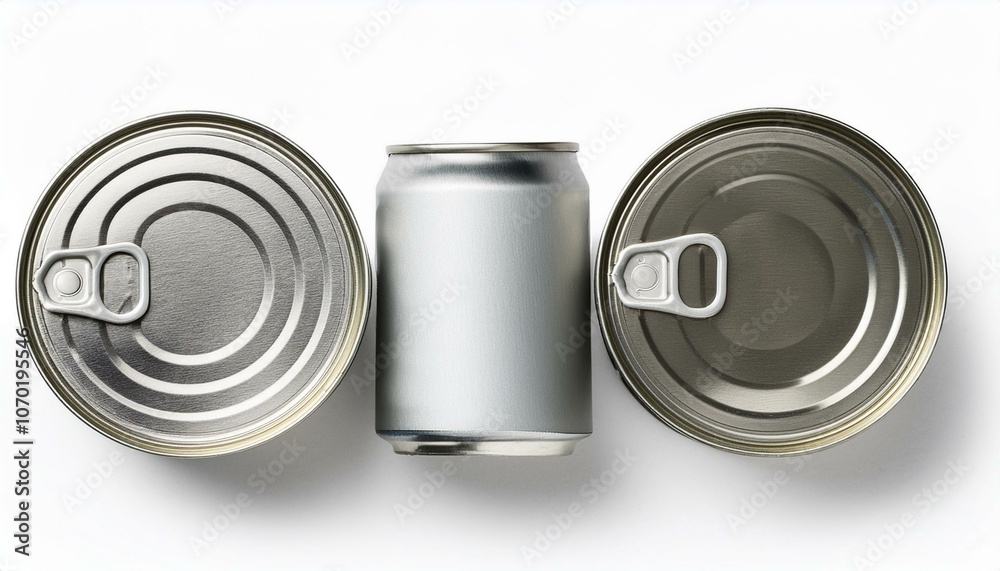 Aluminum tin can mock up on isolate White background, PNG Aluminum tin can mock up on isolate White background, PNG