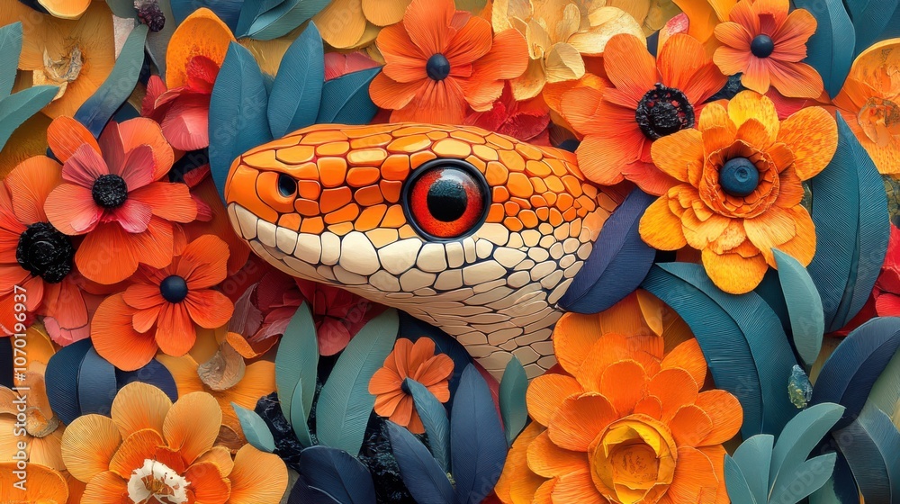 Fototapeta premium Creative Animal Kingdom: Illustrations and Designs