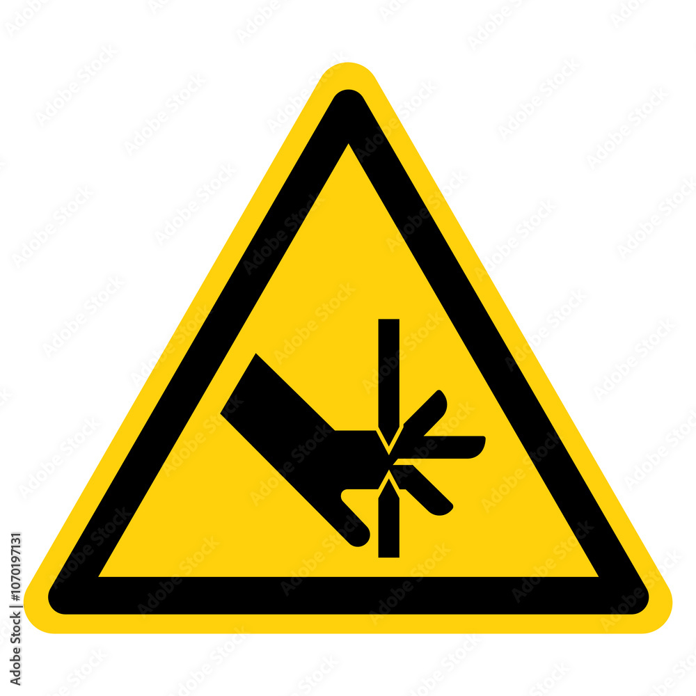 Cutting Hand Hazard Symbol Sign, Vector Illustration, Isolate On White Background Label .EPS10 Cutting Hand Hazard Symbol Sign, Vector Illustration, Isolate On White Background Label .EPS10