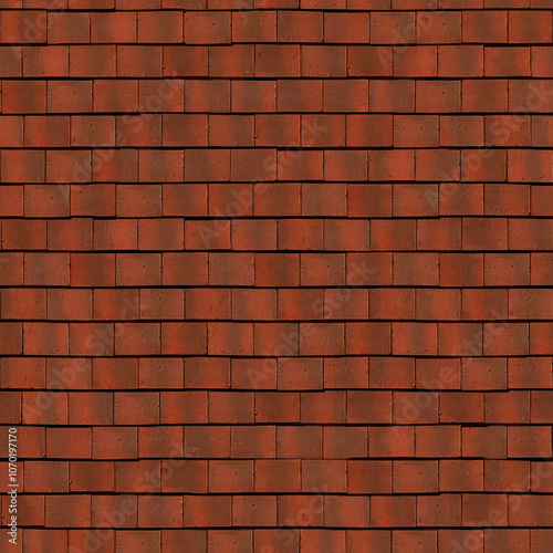 Shingle clay roof tile seamless texture