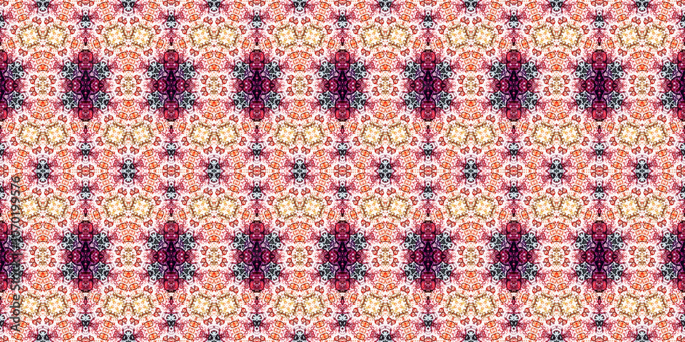 Seamless kaleidoscope pattern. The texture of the woven pattern. Endless pattern Seamless kaleidoscope pattern. The texture of the woven pattern. Endless pattern