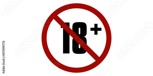 Perfect for adding clear age restrictions and warnings with stylish, modern designs. Ideal for websites, apps, and social media. Download now to keep your audience informed with eye-catching visuals!	