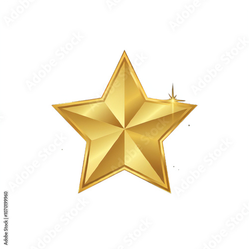 Gold star illustration transparent