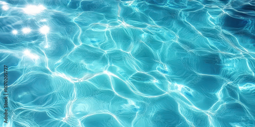 Turquoise Water Reflection Under Bright Sunlight Turquoise Water Reflection Under Bright Sunlight