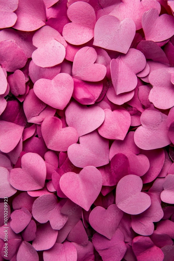 Bright, romantic background of pink hearts, creating a loving and festive atmosphere for Valentin Day Bright, romantic background of pink hearts, creating a loving and festive atmosphere for Valentin Day