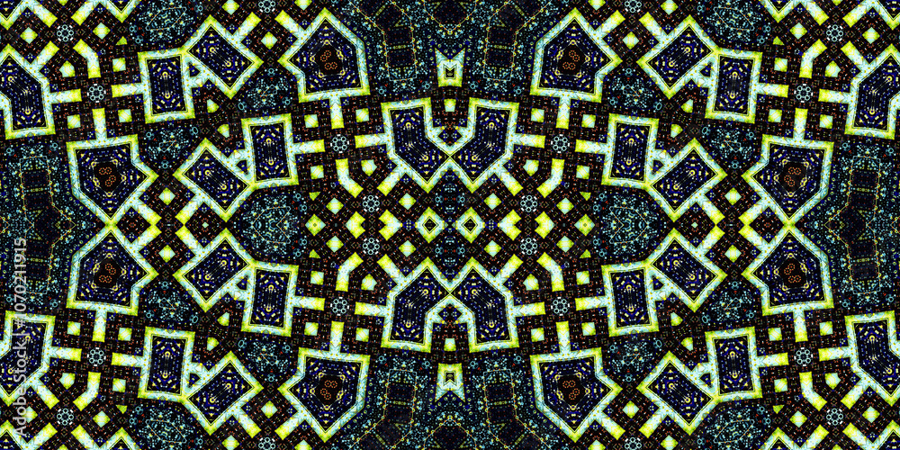 Seamless kaleidoscope pattern. The texture of the woven pattern. Endless pattern Seamless kaleidoscope pattern. The texture of the woven pattern. Endless pattern
