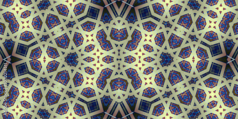 Seamless kaleidoscope pattern. The texture of the woven pattern. Endless pattern Seamless kaleidoscope pattern. The texture of the woven pattern. Endless pattern