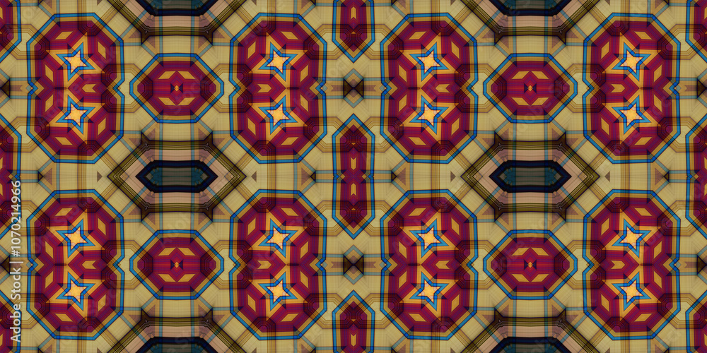 Seamless kaleidoscope pattern. The texture of the woven pattern. Endless pattern Seamless kaleidoscope pattern. The texture of the woven pattern. Endless pattern