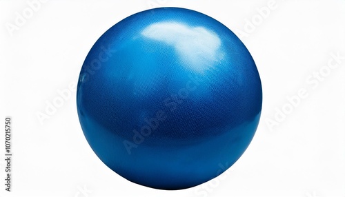 floated round blue ball isolate on White background PNG