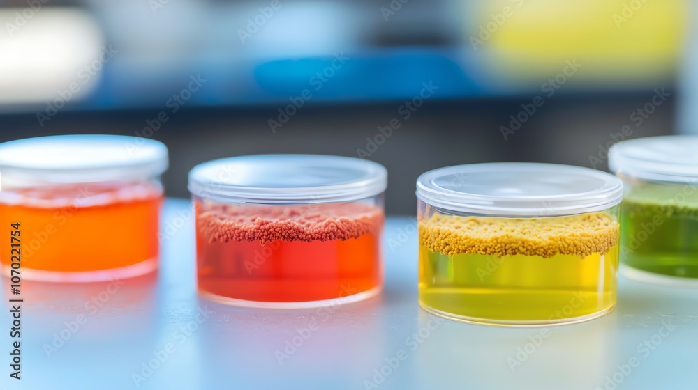 Micrological lab monitoring microbial corrosion in industrial equipment front view Illustrating the impact of microbes on materials Technology tone Vivid Micrological lab monitoring microbial corrosion in industrial equipment front view Illustrating the impact of microbes on materials Technology tone Vivid