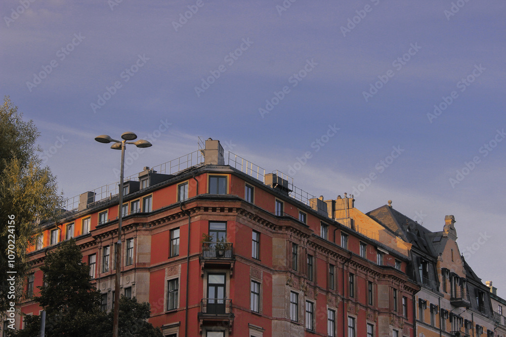 Fototapeta premium Old town houses