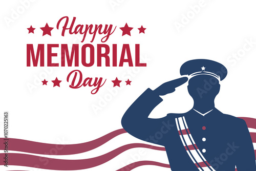 happy memorial day vector for greeting cards and more