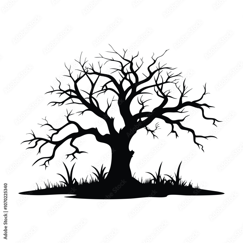 silhouette dead tree isolated silhouette dead tree isolated