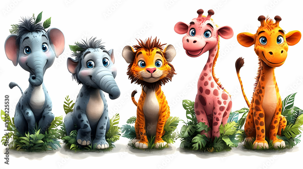 Cute Cartoon Animal Illustration