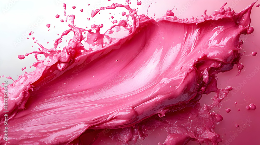Pink Liquid Splash Illustration Pink Liquid Splash Illustration