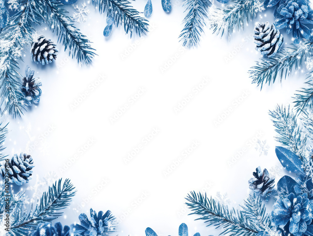 Winter Wonderland Blue Background for Text Overlay Winter Wonderland Blue Background for Text Overlay