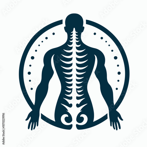 spine logo - traumatology logo - chiropractor logo - physiotherapy logo