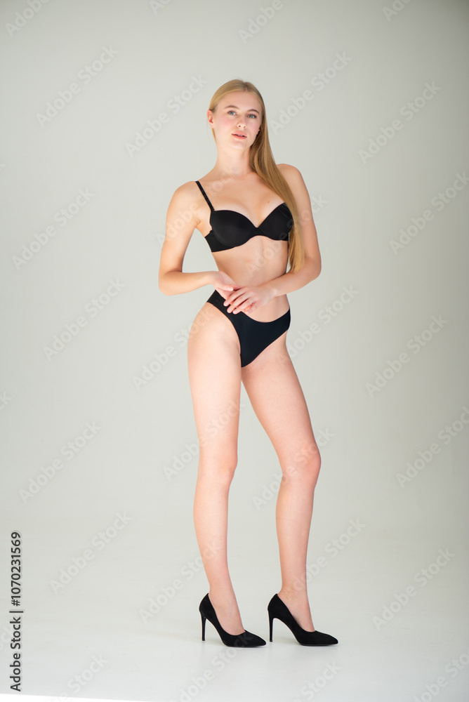 portrait of sexy woman with perfect body in lingerie portrait of sexy woman with perfect body in lingerie