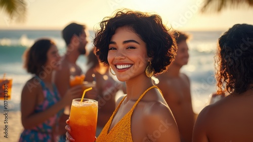 The Joyful Woman with Drink