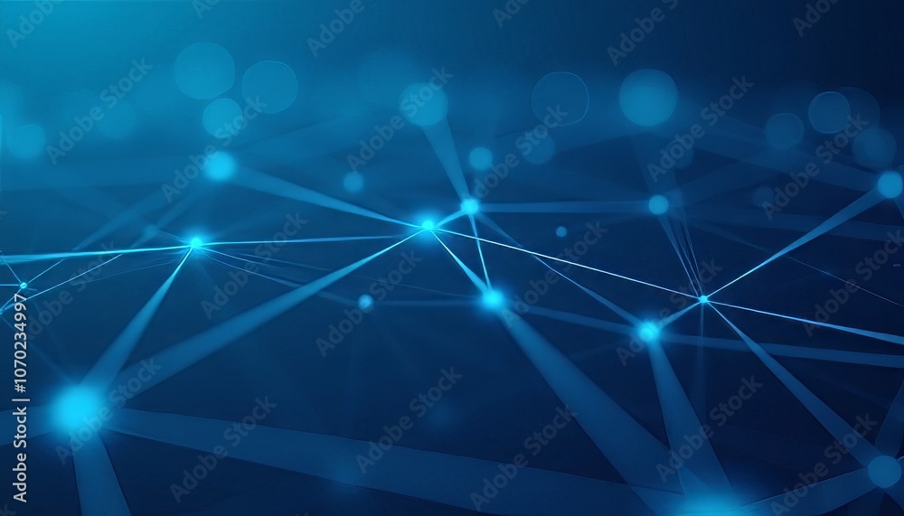 Abstract technology background featuring a network of glowing blue connections and nodes for digital innovation