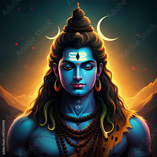 Majestic image of Lord Shiv...
