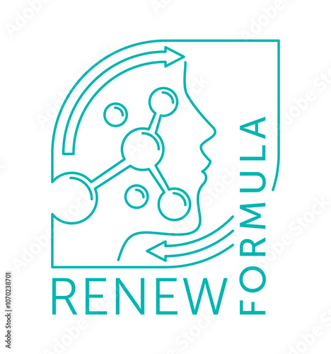 Cellular Restoration and Renew Formula icon, outline