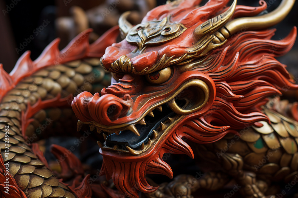 Traditional chinese carnival for new year lunar calendar celebration made with Generative AI tools Traditional chinese carnival for new year lunar calendar celebration made with Generative AI tools