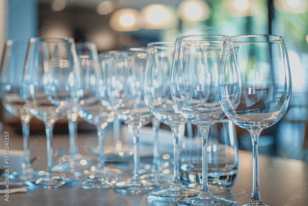 Blurred background of labor with glassware, empty text space, clean and functional. Blurred background of labor with glassware, empty text space, clean and functional.