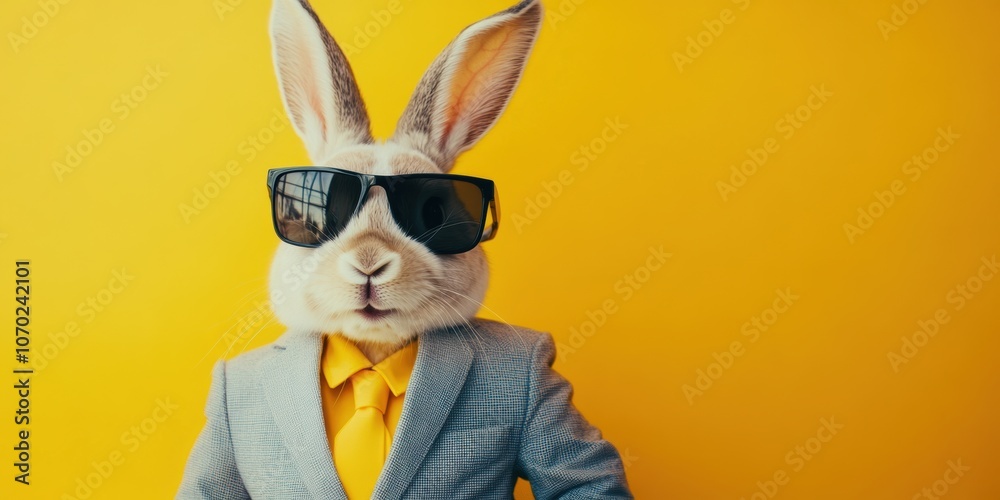 Cool Bunny in Suit. Cool Bunny in Suit.