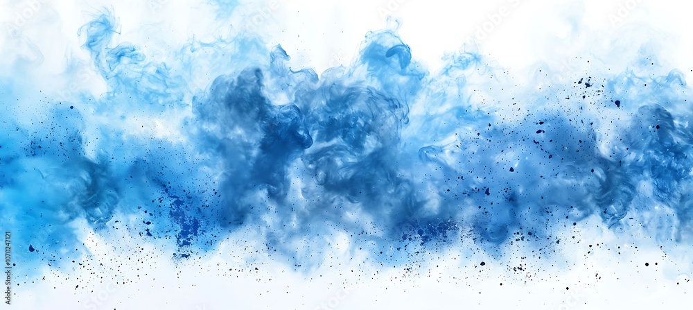 The Magic of Blue Powder Bursting Through the Air The Magic of Blue Powder Bursting Through the Air