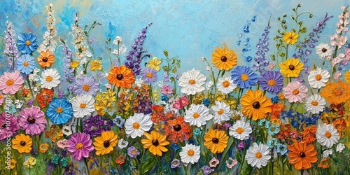 flower backdrop, field flowers