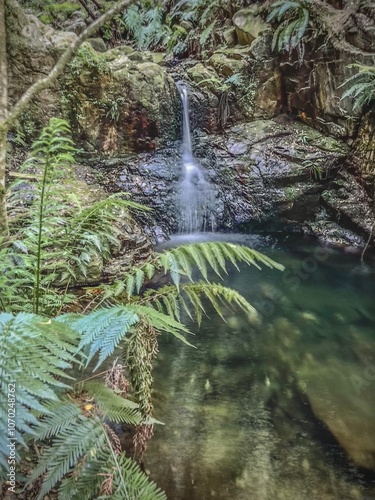 Wasserfall in Tsitsikamma in Südafrika 