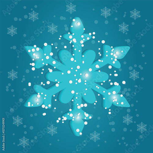 Volumetric snowflake #3