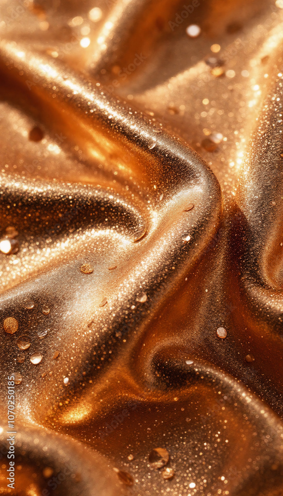 Glittering Luxury: Elegant folds of gold fabric Glittering Luxury: Elegant folds of gold fabric