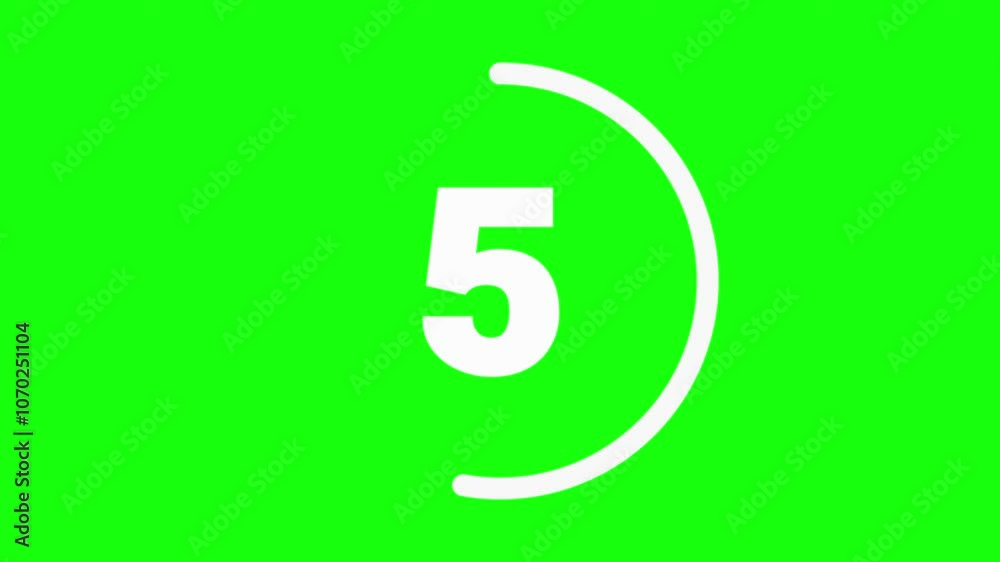 10 second countdown time motion graphic with green screen background 10 second countdown time motion graphic with green screen background