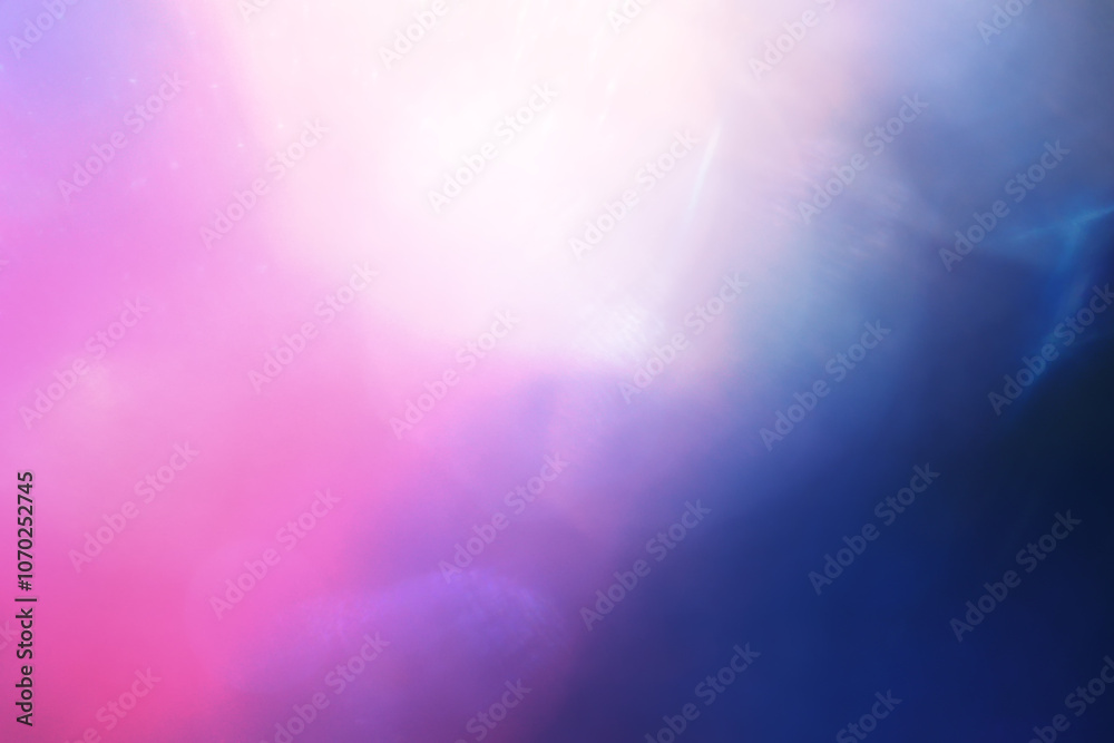 Fototapeta premium Blurred refraction light, bokeh or flare overlay effect