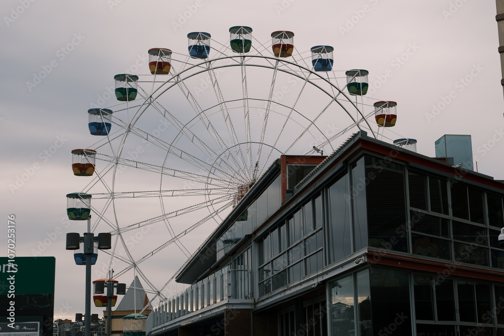 Ferris Wheel on a Cloudy Day Ferris Wheel on a Cloudy Day
