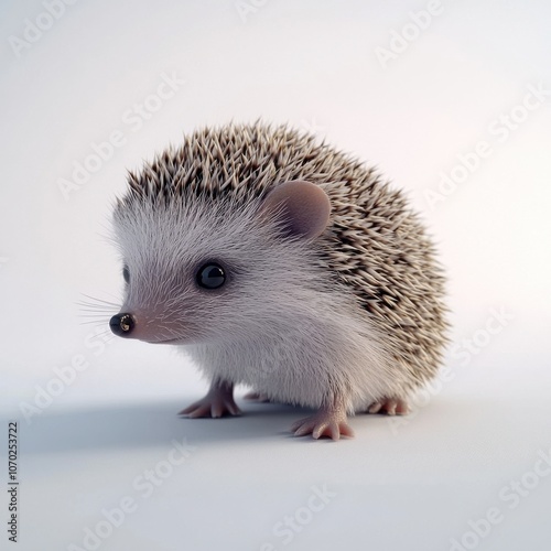 Hedgehog, on a white background