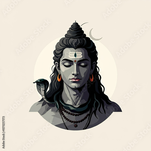 Monochrome profile of Lord ...